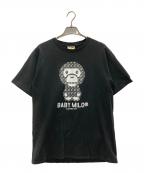 BAPE BY A BATHING APEベイプバイアベイシングエイプ）の古着「BABY MILO TEE」｜ブラック
