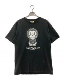 BAPE BY A BATHING APE（ベイプバイアベイシングエイプ）の古着「BABY MILO TEE」｜ブラック