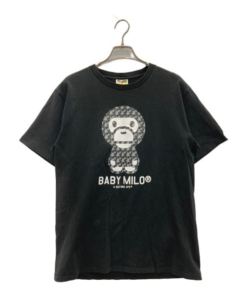 BAPE BY A BATHING APE（ベイプバイアベイシングエイプ）BAPE BY A BATHING APE (ベイプバイアベイシングエイプ) BABY MILO TEE ブラック サイズ:Lの古着・服飾アイテム