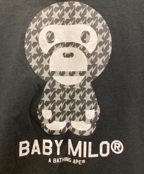 BAPE BY A BATHING APE（ベイプバイアベイシングエイプ）BAPE BY A BATHING APE (ベイプバイアベイシングエイプ) BABY MILO TEE ブラック サイズ:Lの古着・服飾アイテム