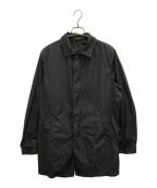 EMPORIO ARMANIエンポリオ アルマーニ）の古着「W/R フライフロントナイロンコート」｜ブラック