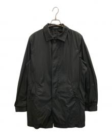 EMPORIO ARMANI（エンポリオ アルマーニ）の古着「W/R フライフロントナイロンコート」｜ブラック