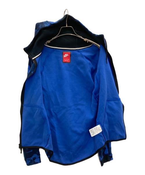 NIKE（ナイキ）NIKE (ナイキ) TECH FLEECE AOP WIND RUNNER HOODIE ブルー サイズ:SIZE Sの古着・服飾アイテム