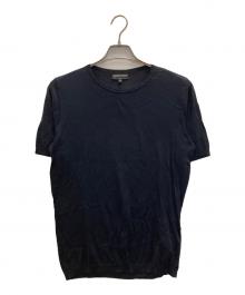 EMPORIO ARMANI（エンポリオ アルマーニ）の古着「s/s silk knit」｜ブラック