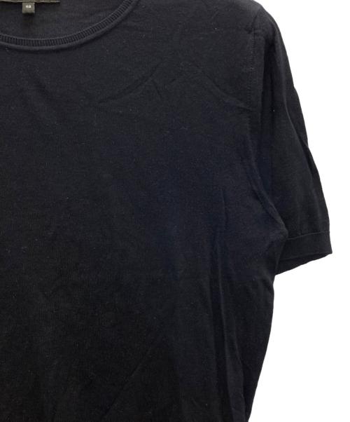 EMPORIO ARMANI（エンポリオ アルマーニ）EMPORIO ARMANI (エンポリオ アルマーニ) s/s silk knit ブラック サイズ:48の古着・服飾アイテム