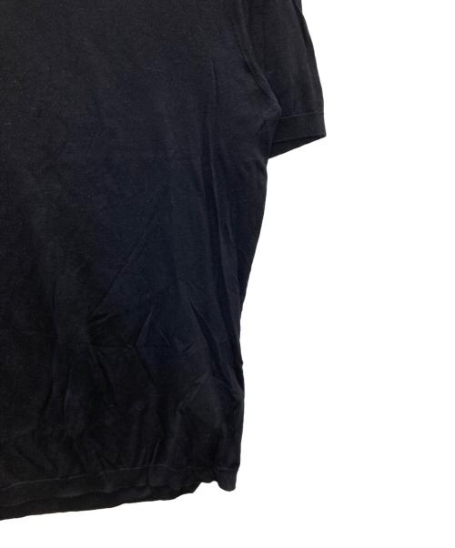 EMPORIO ARMANI（エンポリオ アルマーニ）EMPORIO ARMANI (エンポリオ アルマーニ) s/s silk knit ブラック サイズ:48の古着・服飾アイテム