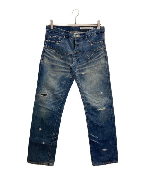 sunao kuwahara（スナオクワハラ）sunao kuwahara (スナオクワハラ) ウエスタンヨークデニムパンツ インディゴ サイズ:表記無しの古着・服飾アイテム