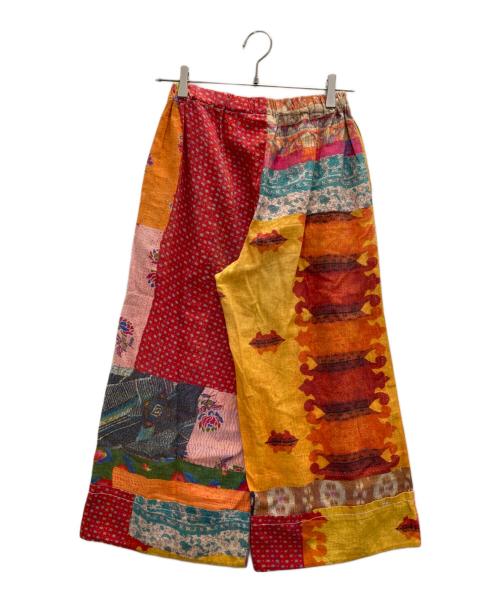 TAO COMME des GARCONS（タオ コムデギャルソン）TAO COMME des GARCONS (タオ コムデギャルソン) パッチワークプリントリゾートクロップPT オレンジ サイズ:XSの古着・服飾アイテム