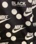 中古・古着 NIKE (ナイキ) BLACK COMME des GARCONS (ブラックコムデギャルソン) ロゴ ドットプリント ロングスリーブ Tシャツ ブラック サイズ:S：10000円
