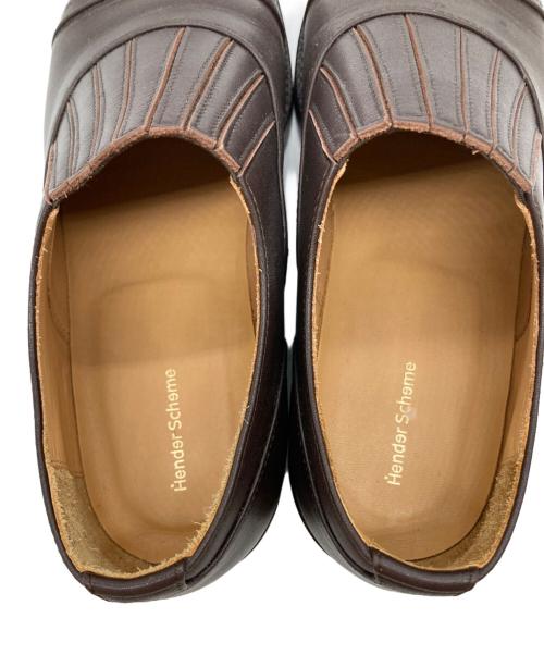 HENDER SCHEME（エンダースキーマ）HENDER SCHEME (エンダースキーマ) front gore（フロントゴア） ブラウン サイズ:SIZE 4(25.5~26.0㎝)の古着・服飾アイテム