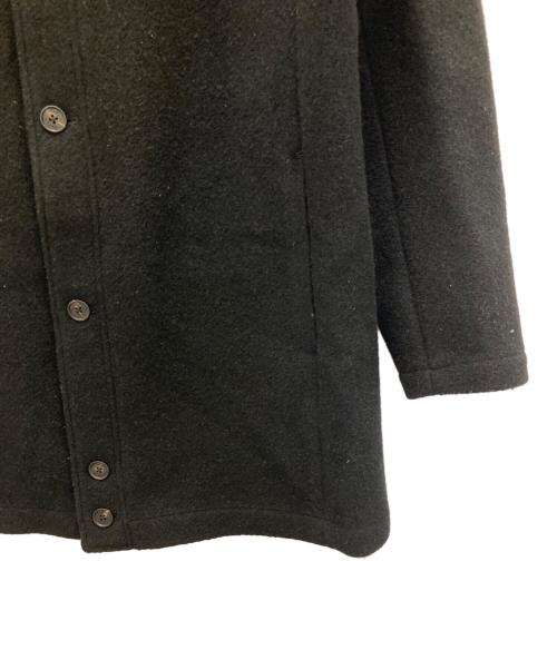 PAPAS（パパス）PAPAS (パパス) スタンドカラーコート ブラック サイズ:Mの古着・服飾アイテム