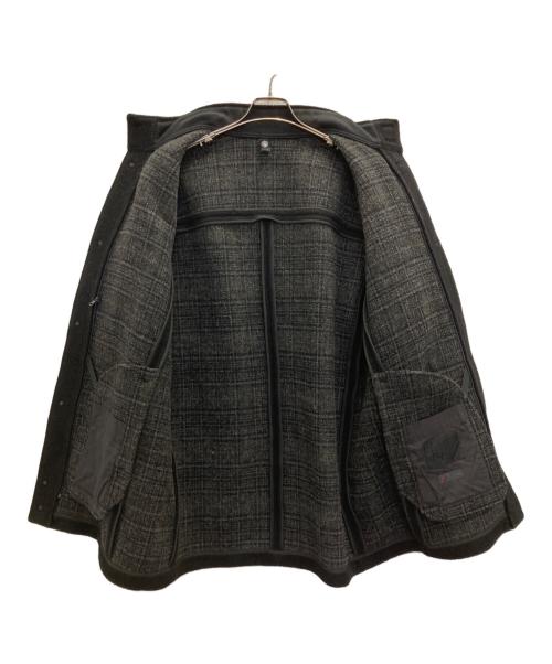 PAPAS（パパス）PAPAS (パパス) スタンドカラーコート ブラック サイズ:Mの古着・服飾アイテム