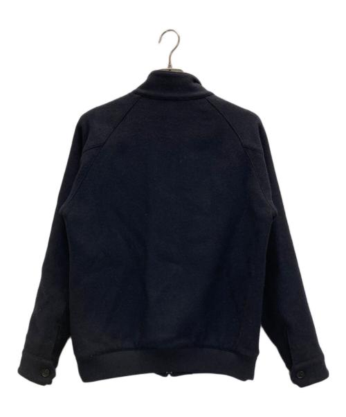 PAPAS PLUS（パパスプラス）PAPAS PLUS (パパスプラス) ワッペンロゴウールブルゾン ネイビー サイズ:Ｍの古着・服飾アイテム