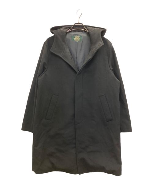 NEWYORKER（ニューヨーカー）NEWYORKER (ニューヨーカー) カシミヤウールフーデッドコート ブラック サイズ:Mの古着・服飾アイテム