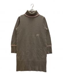 Rene（ルネ）の古着「ニットパールワンピース」｜ブラウン