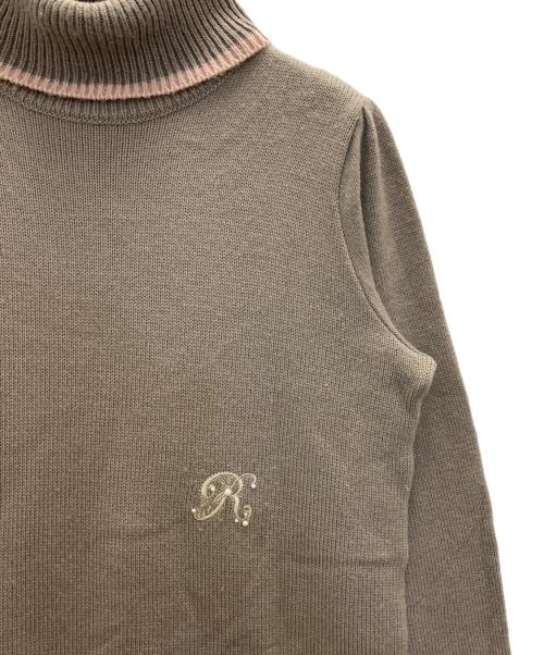 Rene（ルネ）Rene (ルネ) ニットパールワンピース ブラウン サイズ:36の古着・服飾アイテム