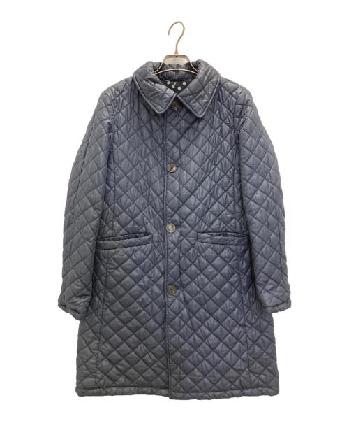 Kate Spade（ケイトスペード）Kate Spade (ケイトスペード) リバーシブルドットキルティングコート ネイビー サイズ:Sの古着・服飾アイテム