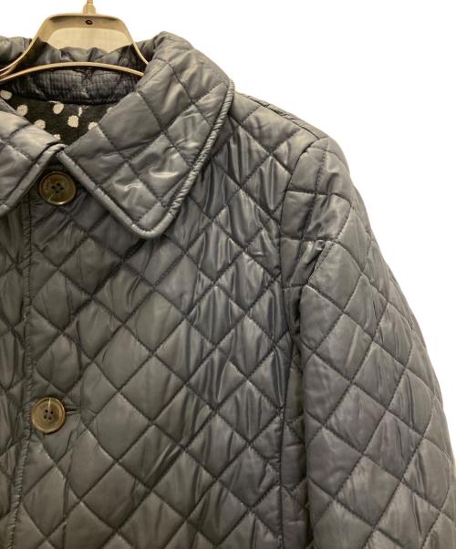 Kate Spade（ケイトスペード）Kate Spade (ケイトスペード) リバーシブルドットキルティングコート ネイビー サイズ:Sの古着・服飾アイテム