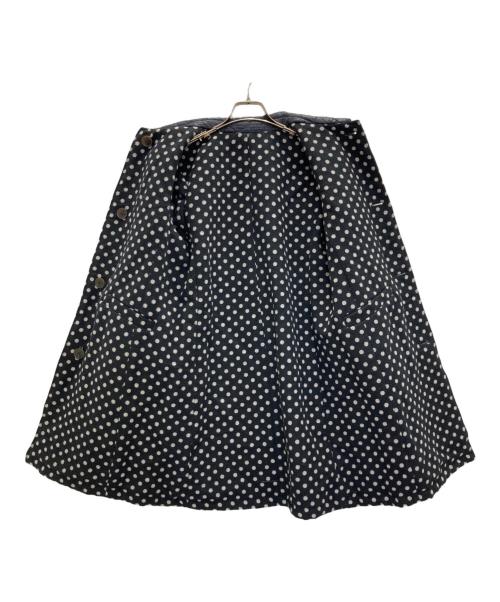 Kate Spade（ケイトスペード）Kate Spade (ケイトスペード) リバーシブルドットキルティングコート ネイビー サイズ:Sの古着・服飾アイテム