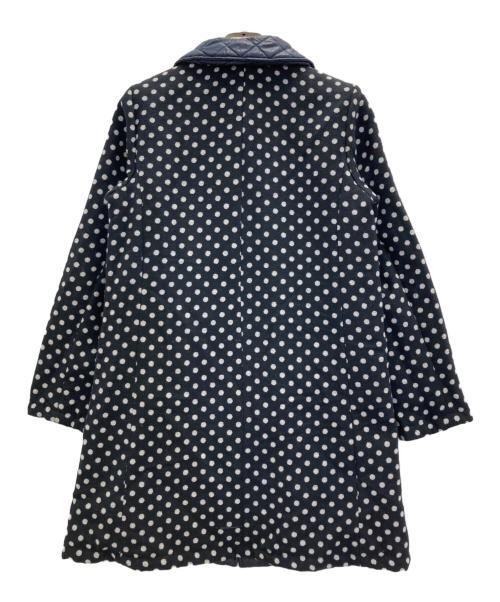 Kate Spade（ケイトスペード）Kate Spade (ケイトスペード) リバーシブルドットキルティングコート ネイビー サイズ:Sの古着・服飾アイテム