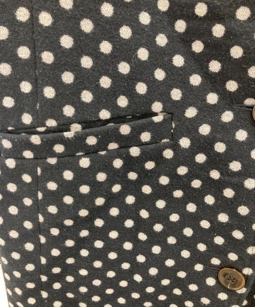 Kate Spade（ケイトスペード）Kate Spade (ケイトスペード) リバーシブルドットキルティングコート ネイビー サイズ:Sの古着・服飾アイテム