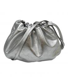 russet（ラシット）の古着「レザー巾着4WAYショルダーバッグ」｜シルバー