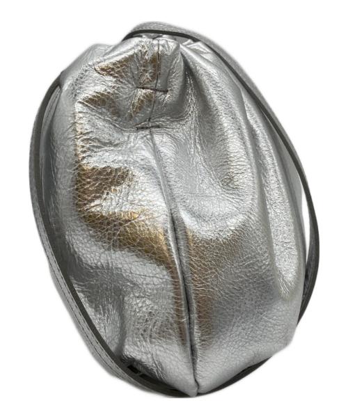 russet（ラシット）russet (ラシット) レザー巾着4WAYショルダーバッグ シルバーの古着・服飾アイテム