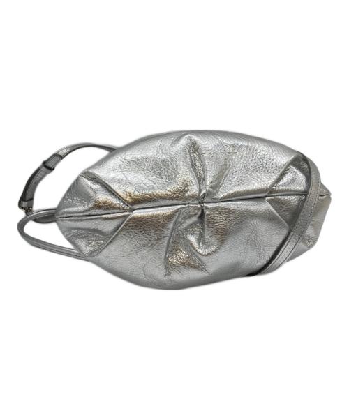 russet（ラシット）russet (ラシット) レザー巾着4WAYショルダーバッグ シルバーの古着・服飾アイテム