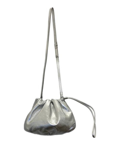 russet（ラシット）russet (ラシット) レザー巾着4WAYショルダーバッグ シルバーの古着・服飾アイテム