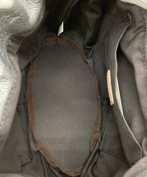 russet（ラシット）russet (ラシット) レザー巾着4WAYショルダーバッグ シルバーの古着・服飾アイテム