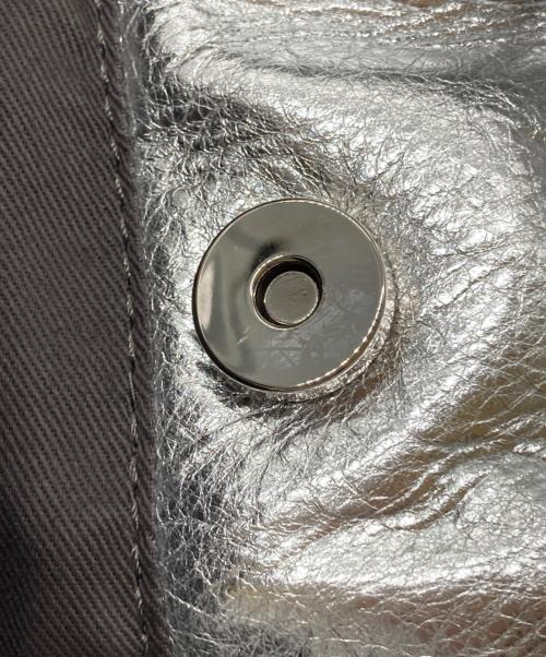 russet（ラシット）russet (ラシット) レザー巾着4WAYショルダーバッグ シルバーの古着・服飾アイテム