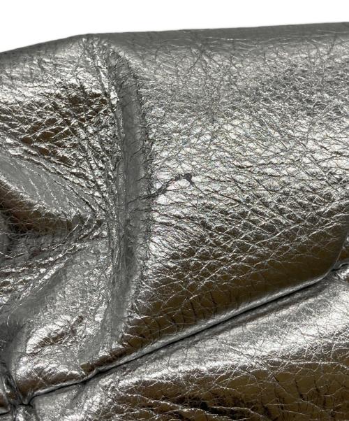 russet（ラシット）russet (ラシット) レザー巾着4WAYショルダーバッグ シルバーの古着・服飾アイテム