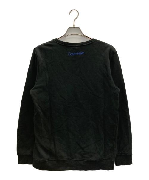 Calvin Klein（カルバンクライン）Calvin Klein (カルバンクライン) ロゴスウェット ブラック サイズ:Mの古着・服飾アイテム