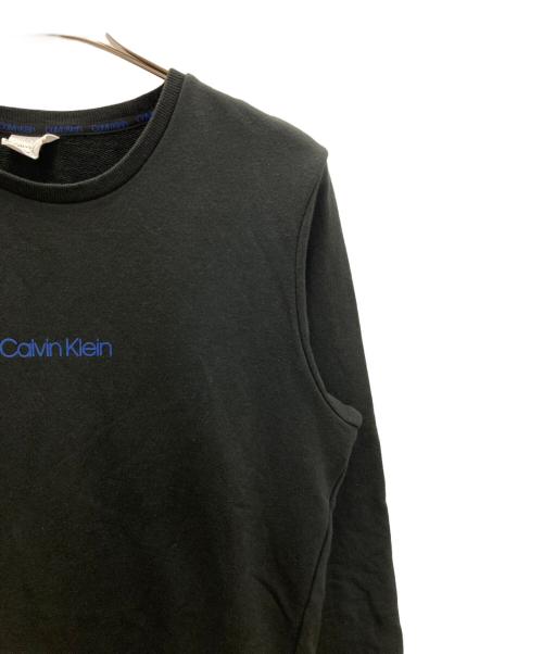 Calvin Klein（カルバンクライン）Calvin Klein (カルバンクライン) ロゴスウェット ブラック サイズ:Mの古着・服飾アイテム