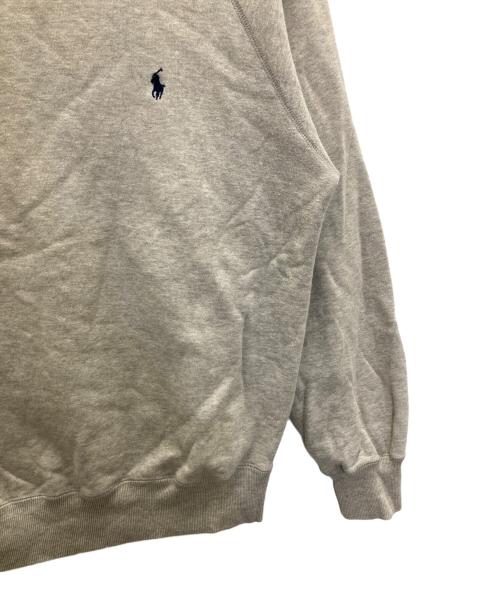 POLO RALPH LAUREN（ポロ・ラルフローレン）POLO RALPH LAUREN (ポロ・ラルフローレン) ONE TONE RAGLAN SLEEVE CREW NECK SWEAT グレー サイズ:Mの古着・服飾アイテム