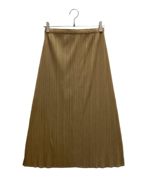 PLEATS PLEASE（プリーツプリーズ）PLEATS PLEASE (プリーツプリーズ) プリーツスカート ブラウン サイズ:2の古着・服飾アイテム