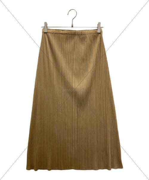 PLEATS PLEASE（プリーツプリーズ）PLEATS PLEASE (プリーツプリーズ) プリーツスカート ブラウン サイズ:2の古着・服飾アイテム