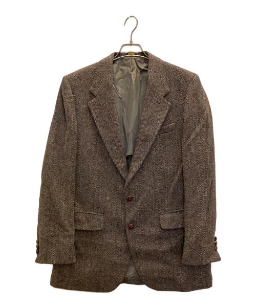 Harris Tweed（ハリスツイード）Harris Tweed (ハリスツイード) ウールテーラードジャケット ブラウン サイズ:表記無しの古着・服飾アイテム