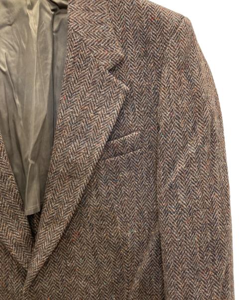 Harris Tweed（ハリスツイード）Harris Tweed (ハリスツイード) ウールテーラードジャケット ブラウン サイズ:表記無しの古着・服飾アイテム