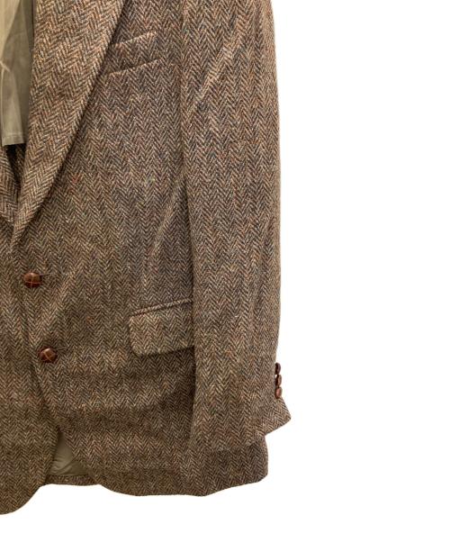 Harris Tweed（ハリスツイード）Harris Tweed (ハリスツイード) ウールテーラードジャケット ブラウン サイズ:表記無しの古着・服飾アイテム