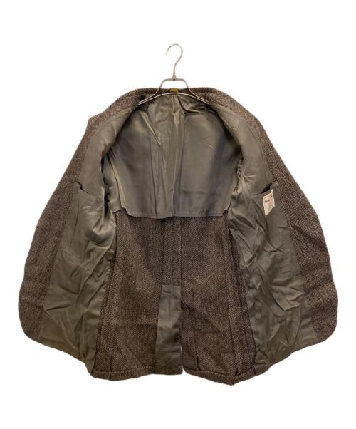 Harris Tweed（ハリスツイード）Harris Tweed (ハリスツイード) ウールテーラードジャケット ブラウン サイズ:表記無しの古着・服飾アイテム