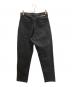 SOFTHYPHEN (ソフトハイフン) TAPERED SLIM FIT JEANS ブラック サイズ:SIZE71(W28)：5000円