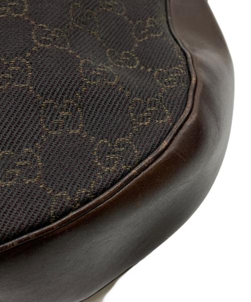 GUCCI（グッチ）GUCCI (グッチ) GG ホーボーショルダーバッグ ブラックの古着・服飾アイテム