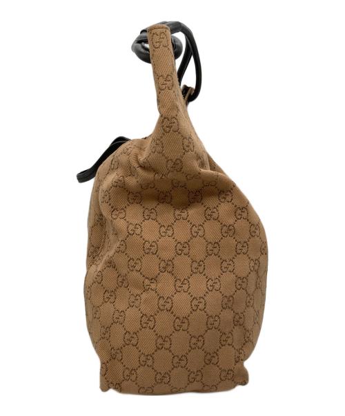 GUCCI（グッチ）GUCCI (グッチ) GGキャンバストートバッグ ベージュの古着・服飾アイテム