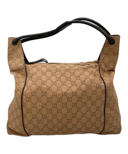 GUCCI（グッチ）GUCCI (グッチ) GGキャンバストートバッグ ベージュの古着・服飾アイテム