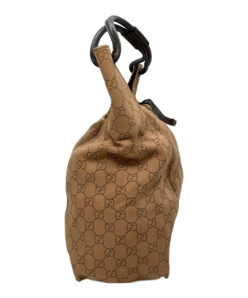 GUCCI（グッチ）GUCCI (グッチ) GGキャンバストートバッグ ベージュの古着・服飾アイテム