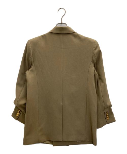 SIMPLICITE（シンプリシテ）SIMPLICITE (シンプリシテ) Wブレストピークド4Bジャケット2 ベージュ サイズ:Ｍの古着・服飾アイテム