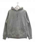 SUPREMEシュプリーム）の古着「Micro Logo Hooded Sweatshirt/マイクロロゴフーデッドスウェットシャツ」｜グレー