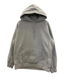 SUPREME（シュプリーム）の古着「Micro Logo Hooded Sweatshirt/マイクロロゴフーデッドスウェットシャツ」｜グレー