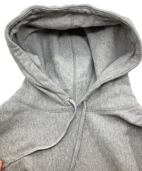 SUPREME（シュプリーム）SUPREME (シュプリーム) Micro Logo Hooded Sweatshirt/マイクロロゴフーデッドスウェットシャツ グレー サイズ:Xlargeの古着・服飾アイテム